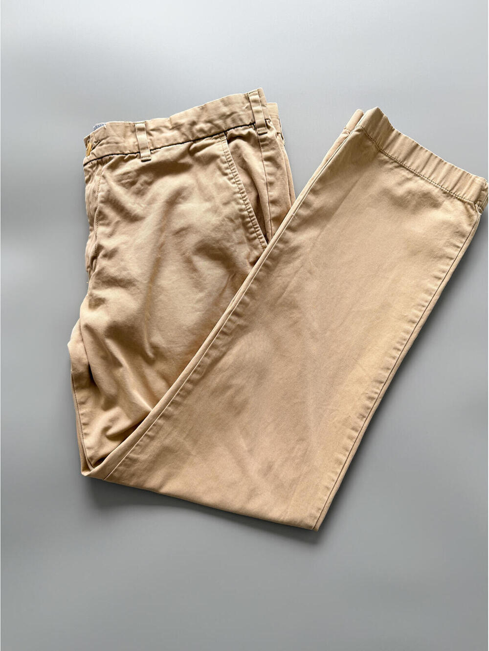 Tommy Hilfiger Chinos, 38" Waist, Beige Khaki Pants, Straight Leg Trousers